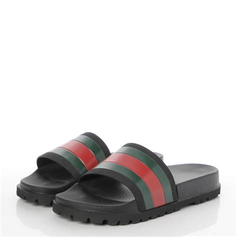 Gucci Pursuit '72 Rubber Slide Black 